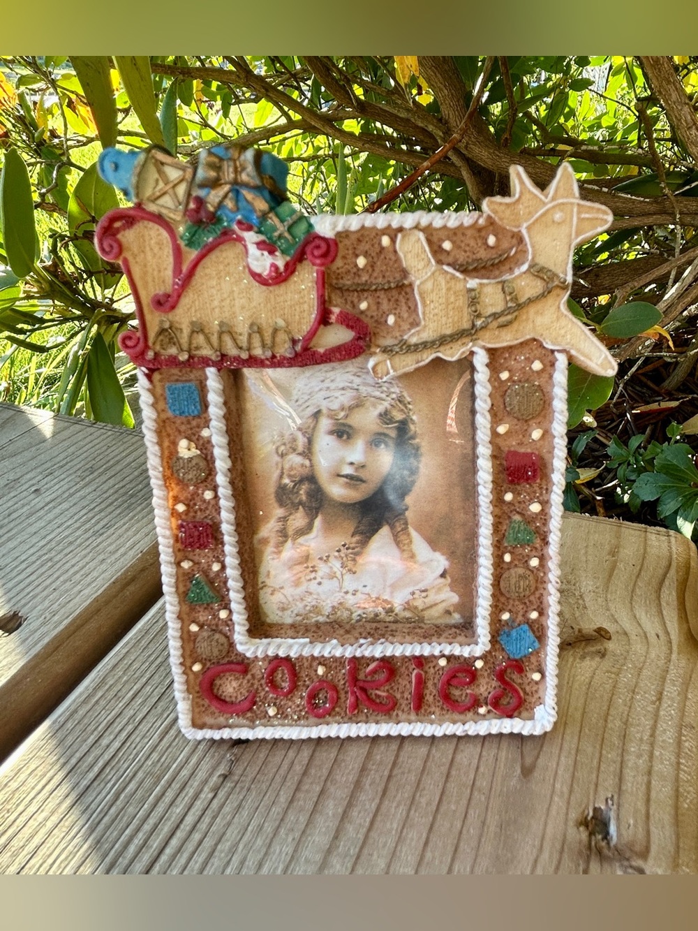 Miniature Y2K Christmas Holiday “Cookies” Picture Frame